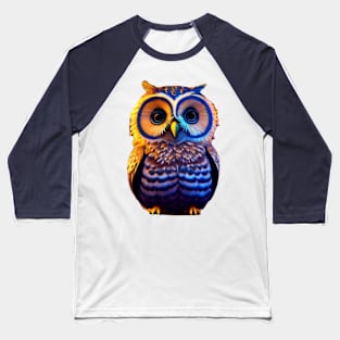 little owl at night Baseball T-Shirt